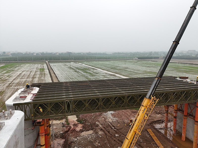 Hezhou állomás extra nagy hídja a Zhuhai–Zhaoqing nagysebességű vasúton