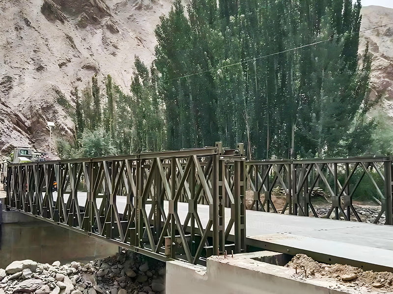 CB 100 Bailey Bridge kétsoros egyrétegű festett Bailey híd