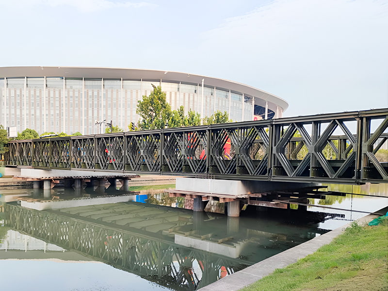 CB 200 Bailey Bridge négysoros egyrétegű megerősített Bailey híd